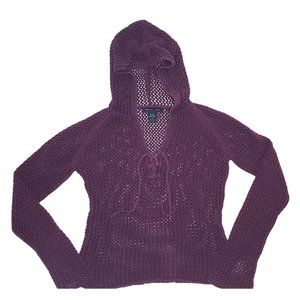 Vintage Abercrombie & Fitch Sweater Hoodie Knitted Vtg 90s y2k